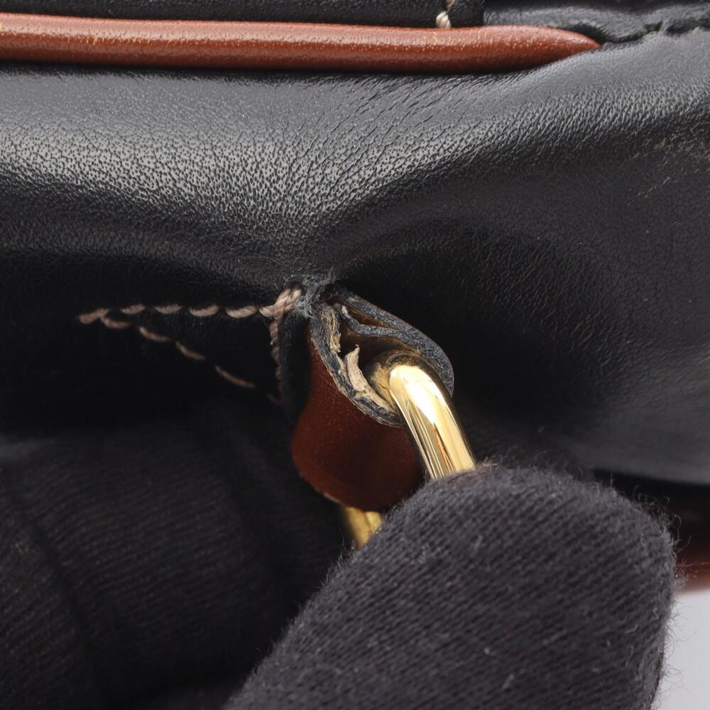 Celine CELINE Shoulder Bag Handbag Leather Women's Black/Brown - Picture 11 of 15